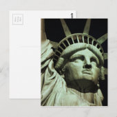 Freiheitsstatue Postkarte (Vorne/Hinten)