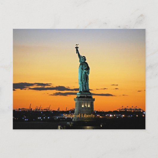 Freiheitsstatue Postkarte (Vorderseite)