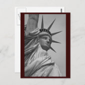 Freiheitsstatue Postkarte (Vorne/Hinten)