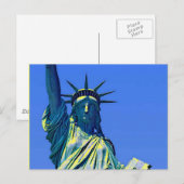 Freiheitsstatue Postkarte (Vorne/Hinten)