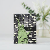 Freiheitsstatue Postkarte (Stehend Vorderseite)