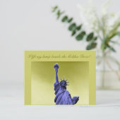 Freiheitsstatue Postkarte (Stehend Vorderseite)