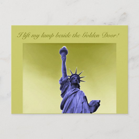 Freiheitsstatue Postkarte (Vorderseite)
