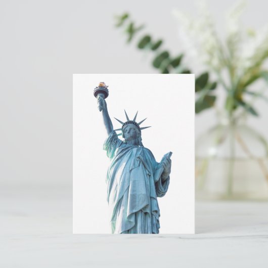 Freiheitsstatue Postkarte (Stehend Vorderseite)