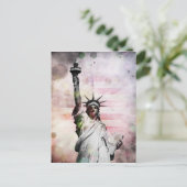 Freiheitsstatue Postkarte (Stehend Vorderseite)