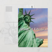 Freiheitsstatue Postkarte (Vorne/Hinten)
