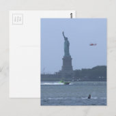 Freiheitsstatue Postkarte (Vorne/Hinten)