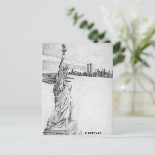 "Freiheitsstatue" Postkarte (Stehend Vorderseite)