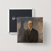 Freiheitsstatue & Präsident Woodrow Wilson Button (Vorne & Hinten)