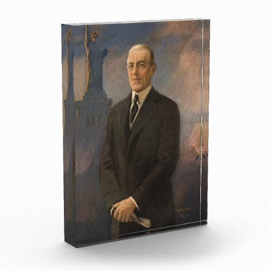 Freiheitsstatue & Präsident Woodrow Wilson Fotoblock (Links)