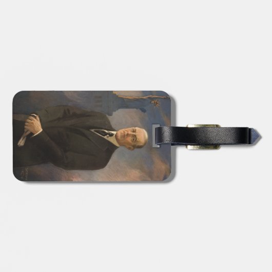 Freiheitsstatue & Präsident Woodrow Wilson Gepäckanhänger (Rückseite horizontal)