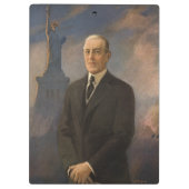Freiheitsstatue & Präsident Woodrow Wilson Klemmbrett (Rückseite)