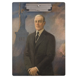 Freiheitsstatue & Präsident Woodrow Wilson Klemmbrett
