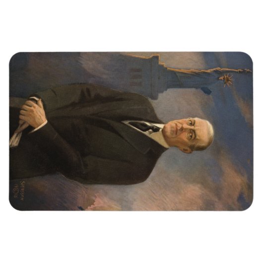 Freiheitsstatue & Präsident Woodrow Wilson Magnet (Horizontal)