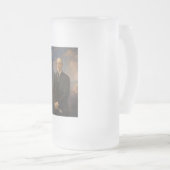 Freiheitsstatue & Präsident Woodrow Wilson Mattglas Bierglas (VorderseiteRechts)