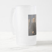 Freiheitsstatue & Präsident Woodrow Wilson Mattglas Bierglas (Vorderseite Links)