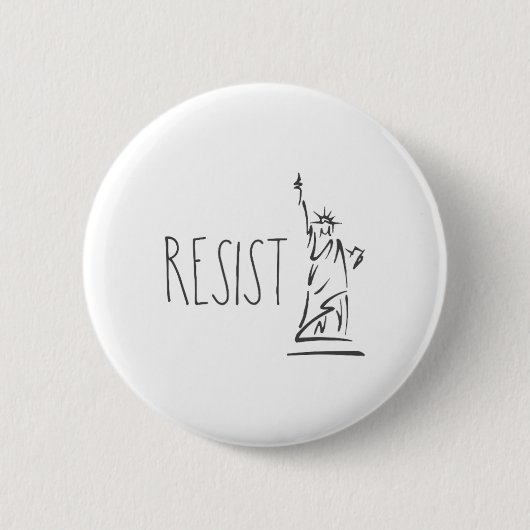 Freiheitsstatue Pro Immigration Resist Button (Vorderseite)