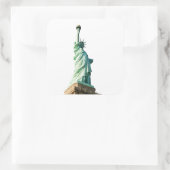 Freiheitsstatue Quadratischer Aufkleber (Tasche)