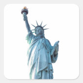 Freiheitsstatue Quadratischer Aufkleber (Vorderseite)