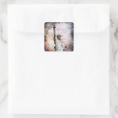 Freiheitsstatue Quadratischer Aufkleber (Tasche)