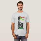 Freiheitsstatue rasta T-Shirt (Vorne ganz)