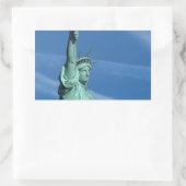 Freiheitsstatue. Rechteckiger Aufkleber (Tasche)