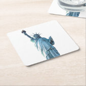 Freiheitsstatue Rechteckiger Pappuntersetzer (angewinkelt)