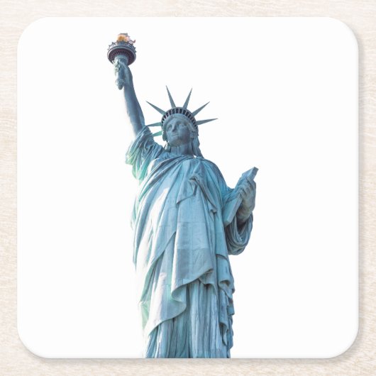Freiheitsstatue Rechteckiger Pappuntersetzer (Vorderseite)