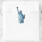 Freiheitsstatue Runder Aufkleber (Tasche)