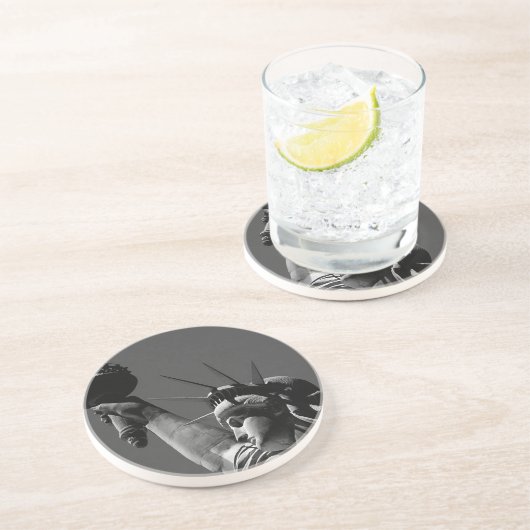 Freiheitsstatue Sandstein Untersetzer (Seite)