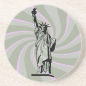 Freiheitsstatue Sandstein Untersetzer (Vorne)