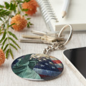 Freiheitsstatue Schlüsselanhänger (Seite)