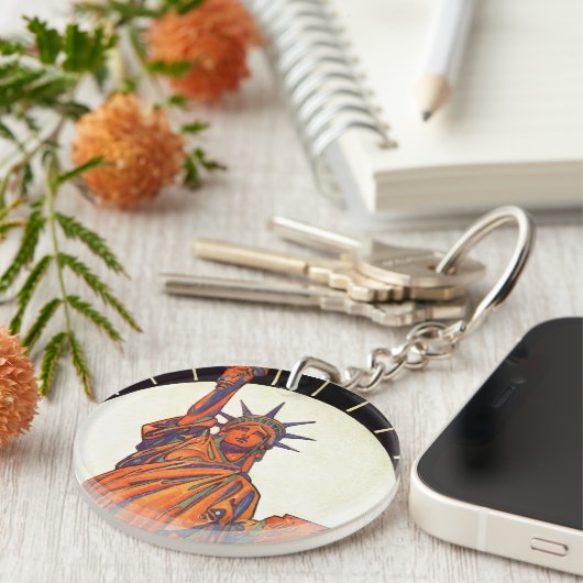 Freiheitsstatue Schlüsselanhänger (Vorderseite rechts)