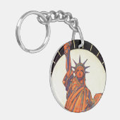 Freiheitsstatue Schlüsselanhänger (Vorderseite links)