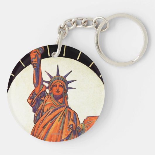 Freiheitsstatue Schlüsselanhänger (Rückseite)
