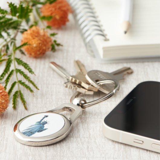 Freiheitsstatue Schlüsselanhänger (Seite)