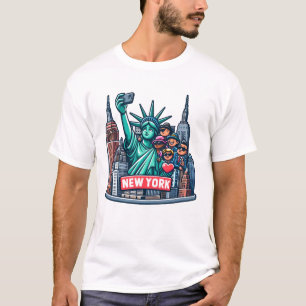 Freiheitsstatue Selfie T-Shirt