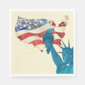 Freiheitsstatue Serviette (Vorderseite)