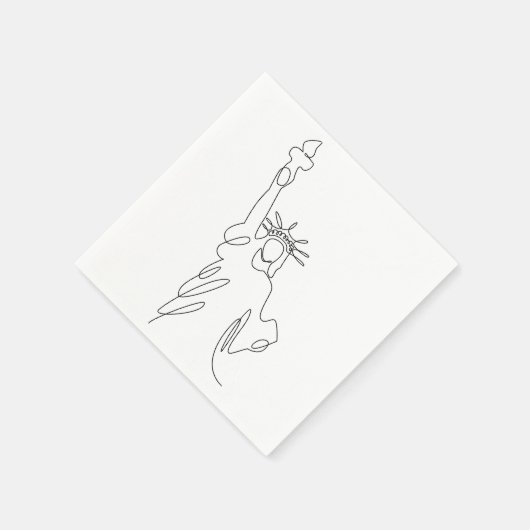 Freiheitsstatue Serviette (Ecke)