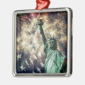 Freiheitsstatue Silbernes Ornament (Links)