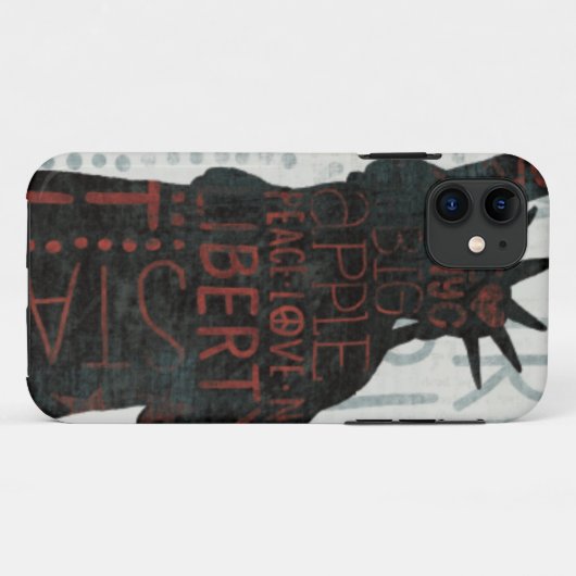 Freiheitsstatue Silhouette Case-Mate iPhone Hülle (Rückseite (Horizontal))