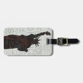 Freiheitsstatue Silhouette Gepäckanhänger (Vorderseite horizontal)