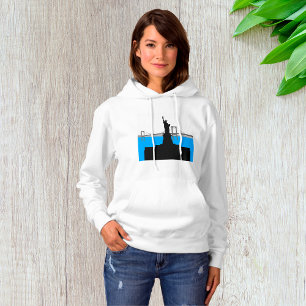 Freiheitsstatue Silhouette New York Skyline Hoodie