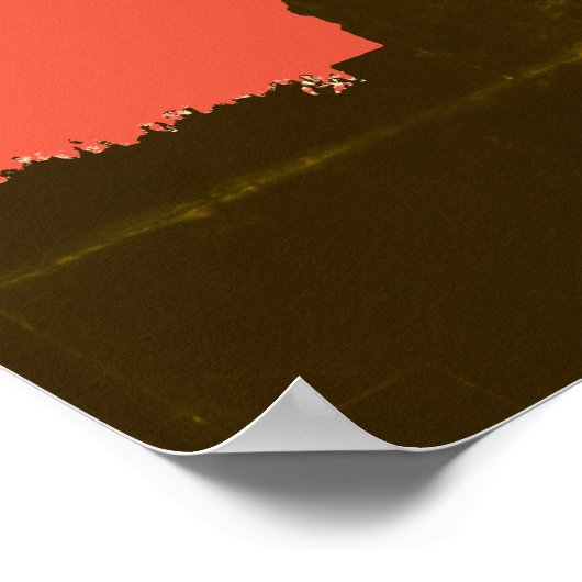 Freiheitsstatue Silhouette Pop Art Poster (Ecke)