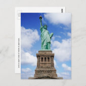 Freiheitsstatue, Symbol der Freiheit, Postkarte (Vorne/Hinten)