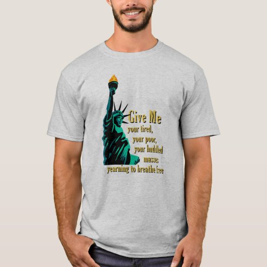 Freiheitsstatue - T - Shirt (Vorderseite)