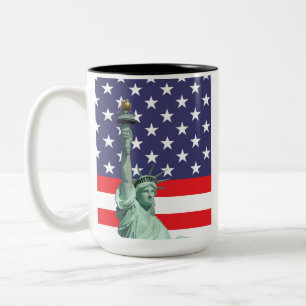 Freiheitsstatue Tasse   USA Flagge Kaffeetasse 