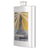 Freiheitsstatue Torch und Zweiter Weltkrieg der US Flachmann (Links)