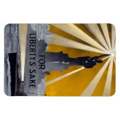 Freiheitsstatue Torch und Zweiter Weltkrieg der US Magnet (Horizontal)