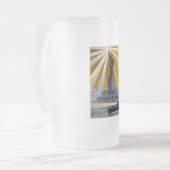 Freiheitsstatue Torch und Zweiter Weltkrieg der US Mattglas Bierglas (Vorderseite Links)